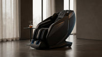 4D Massage Chair: Full Body Zero Gravity Massage Chair Full Body SL Track Chair Massage Black — Lifestyle