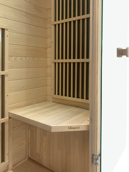 Blisspod | Vienna | Far Infrared Sauna | Canadian Hemlock Wood | Low EMF | 1 Person