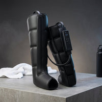 Leg Compression Massager,Professional Full Leg Sequential Pressure Boots, Air Compression Recovery System for Athletes - Circulation and Edema, RLS, Swelling, Pain Relief,9 Intensities 6 Modes — Studio Shot