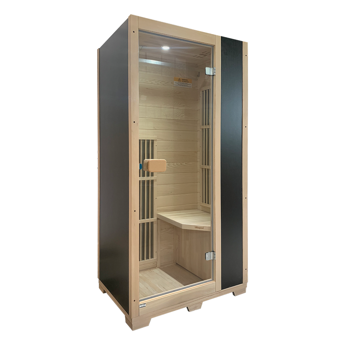 Blisspod | Vienna | Far Infrared Sauna | Canadian Hemlock Wood | Low EMF | 1 Person