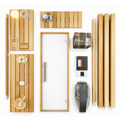Custom Indoor Sauna Room - 8' x 9' x 8' - Finnish Sauna Builders